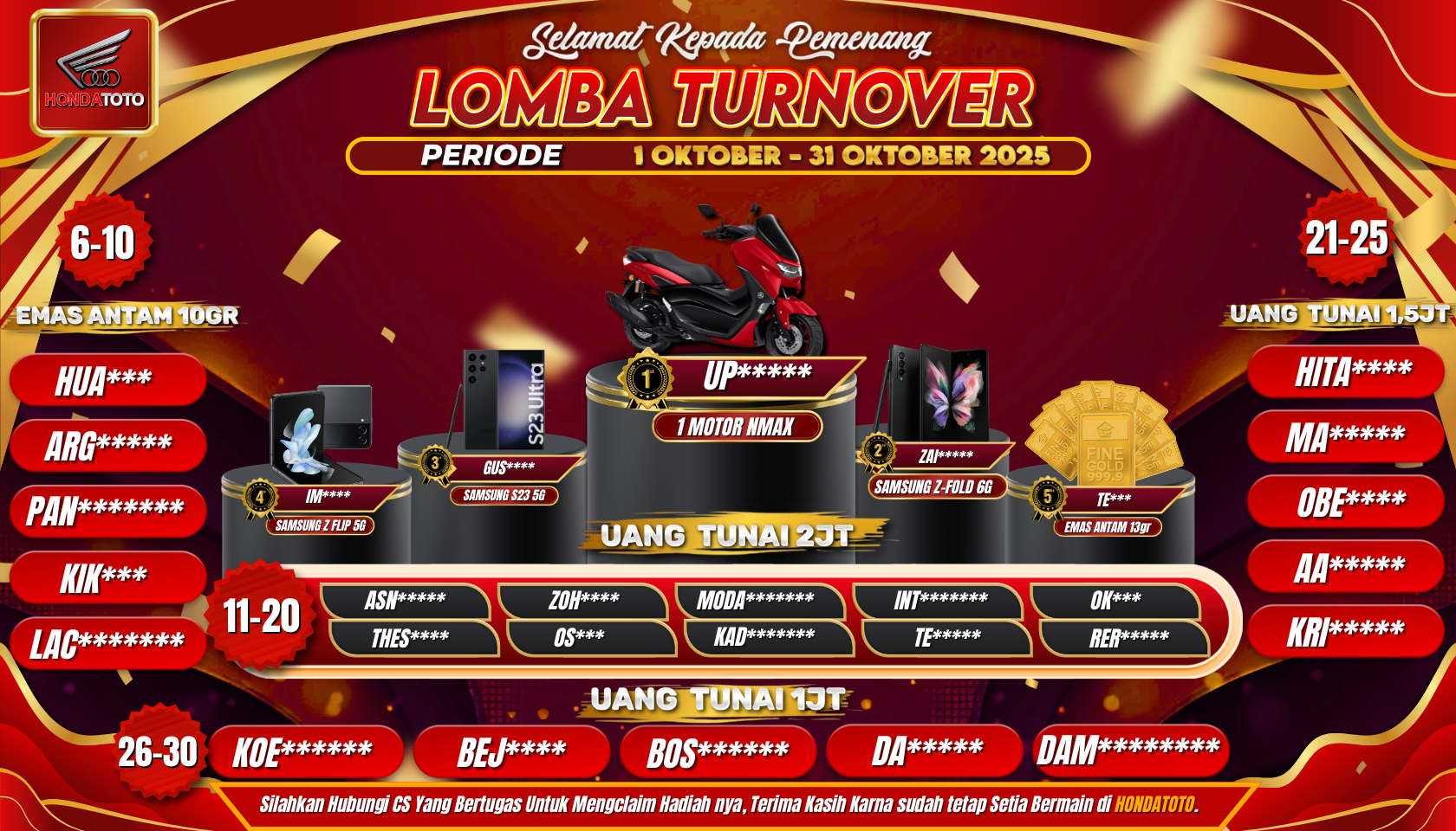 Banner Lomba Turnover 2